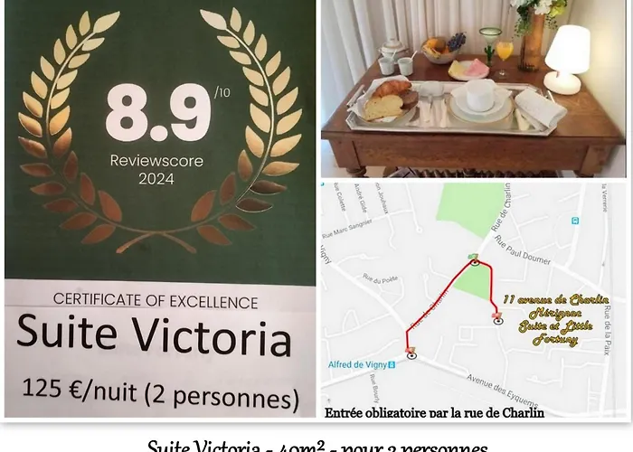 Nocleg ze śniadaniem Le Fortuny - 3 Suites, 2 Apparts, 1 - Proche Tram Ligne Aeroport Et Parking Gratuit